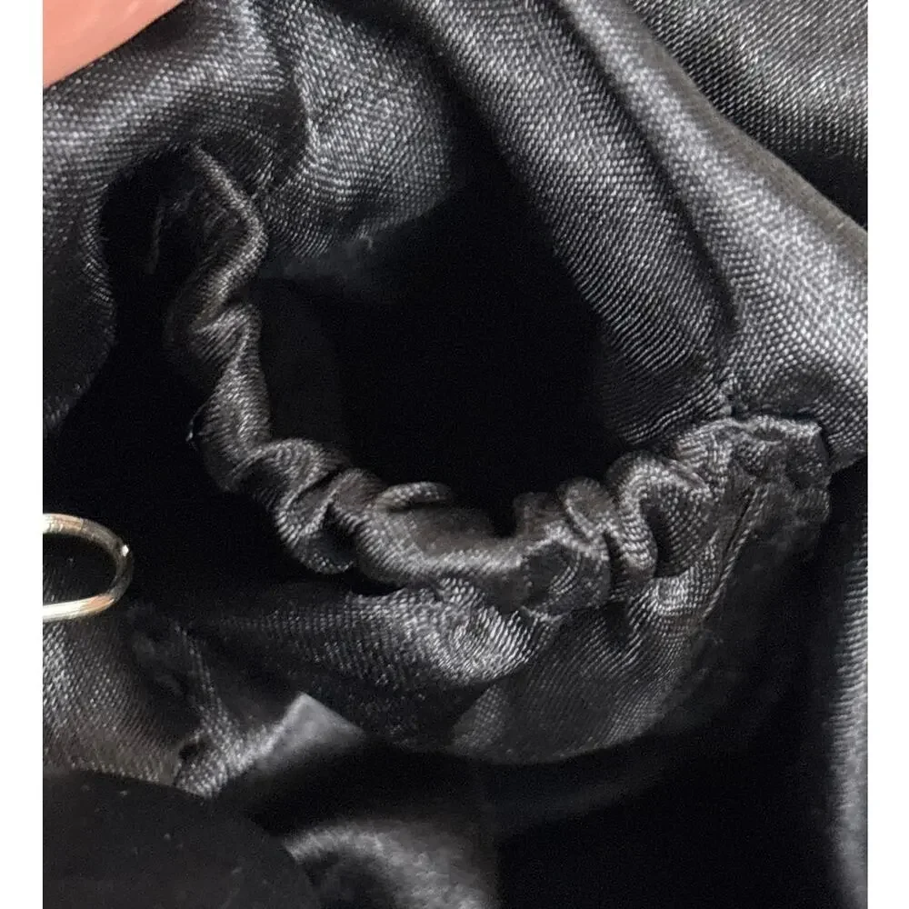 Unbranded Womens Black Sequin Beaded Embellished Evening Shoulder Bag NEW